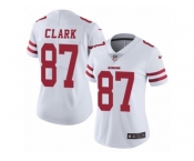 Women's Nike San Francisco 49ers #87 Dwight Clark Vapor Untouchable Limited White NFL Jersey