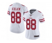 Women's Nike San Francisco 49ers #88 Garrett Celek Vapor Untouchable Limited White NFL Jersey