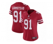 Women's Nike San Francisco 49ers #91 Arik Armstead Vapor Untouchable Limited Red Team Color NFL Jersey