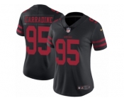 Women's Nike San Francisco 49ers #95 Cornellius Carradine Vapor Untouchable Limited Black NFL Jersey
