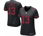 Women's San Francisco 49ers #13 Richie James Game Black Football Jersey