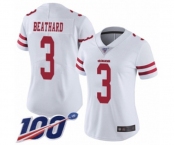 Women's San Francisco 49ers #3 C. J. Beathard White Vapor Untouchable Limited Player 100th Season Football Jersey Women's San Francisco 49ers #3 C. J. Beathard White Vapor Untouchable Limited Player 100th Season Football Jersey