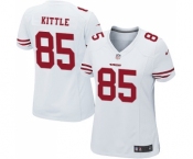 Women's San Francisco 49ers #85 George Kittle Game White Football Jersey