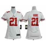 nike women nfl jerseys san francisco 49ers #21 gore white[nike]
