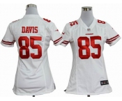 nike women nfl jerseys san francisco 49ers #85 davis white[nike]