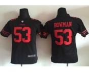 Nike Youth New 49ers #53 NaVorro Bowman Black Alternate Stitched jerseys