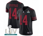 Youth San Francisco 49ers #14 Y.A. Tittle Black Vapor Untouchable Limited Player Super Bowl LIV Bound Football Jersey