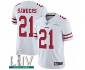 Youth San Francisco 49ers #21 Deion Sanders White Vapor Untouchable Limited Player Super Bowl LIV Bound Football Jersey