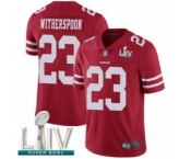 Youth San Francisco 49ers #23 Ahkello Witherspoon Red Team Color Vapor Untouchable Limited Player Super Bowl LIV Bound Football Jersey