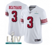 Youth San Francisco 49ers #3 C. J. Beathard Limited White Rush Vapor Untouchable Super Bowl LIV Bound Football Jersey