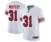 Youth San Francisco 49ers #31 Raheem Mostert Limited White Rush Vapor Untouchable Football Jersey