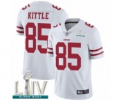 Youth San Francisco 49ers #85 George Kittle White Vapor Untouchable Limited Player Super Bowl LIV Bound Football Jersey