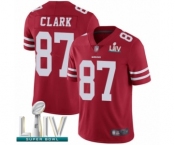 Youth San Francisco 49ers #87 Dwight Clark Red Team Color Vapor Untouchable Limited Player Super Bowl LIV Bound Football Jersey
