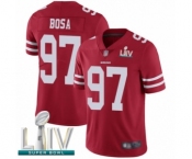 Youth San Francisco 49ers #97 Nick Bosa Red Team Color Vapor Untouchable Limited Player Super Bowl LIV Bound Football Jersey