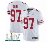 Youth San Francisco 49ers #97 Nick Bosa White Vapor Untouchable Limited Player Super Bowl LIV Bound Football Jersey