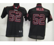 nike youth nfl jerseys san francisco 49ers #52 willis black[lights out]