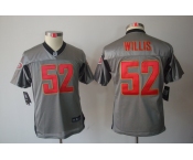 nike youth nfl jerseys san francisco 49ers #52 willis grey[Elite shadow]