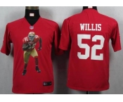 nike youth nfl jerseys san francisco 49ers #52 willis red[portrait fashion]