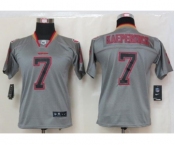 nike youth nfl jerseys san francisco 49ers #7 kaepernick grey[nike lights out]