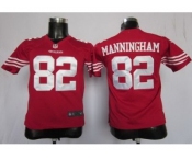 nike youth nfl jerseys san francisco 49ers #82 mario manningham red[nike]