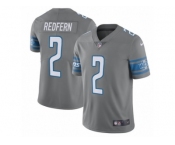 Men Nike Detroit Lions #2 Kasey Redfern Limited Steel Rush Vapor Untouchable NFL Jersey