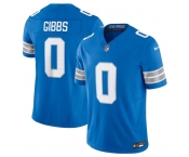 Men's Detroit Lions #0 Jahmyr Gibbs Blue 2025 F.U.S.E. Vapor Limited Football Stitched Jersey