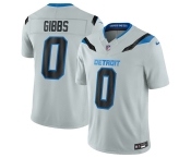 Men's Detroit Lions #0 Jahmyr Gibbs Silver 2026 F.U.S.E. Rivalries Collection Limited Football Stitched Jersey Men's Detroit Lions #0 Jahmyr Gibbs Silver 2026 F.U.S.E. Rivalries Collection Limited Football Stitched Jersey