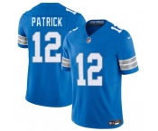 Men's Detroit Lions #12 Tim Patrick Blue 2025 F.U.S.E. Vapor Limited Football Stitched Jersey