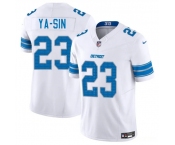 Men's Detroit Lions #23 Rock Ya-Sin White 2025 F.U.S.E. Vapor Limited Football Stitched Jersey
