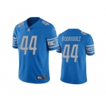 Mens Detroit Lions #44 Malcolm Rodriguez Blue Vapor Untouchable Limited Stitched Jersey