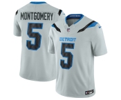 Men's Detroit Lions #5 David Montgomery Silver 2026 F.U.S.E. Rivalries Collection Limited Football Stitched Jersey Men's Detroit Lions #5 David Montgomery Silver 2026 F.U.S.E. Rivalries Collection Limited Football Stitched Jersey