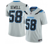 Men's Detroit Lions #58 Penei Sewell Silver 2026 F.U.S.E. Rivalries Collection Limited Football Stitched Jersey Men's Detroit Lions #58 Penei Sewell Silver 2026 F.U.S.E. Rivalries Collection Limited Football Stitched Jersey