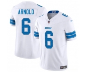 Men's Detroit Lions #6 Terrion Arnold White 2025 F.U.S.E. Vapor Limited Football Stitched Jersey