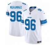 Men's Detroit Lions #96 Al-Quadin Muhammad White 2025 F.U.S.E. Vapor Limited Football Stitched Jersey