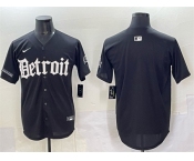 Men's Detroit Lions Blank Black 'Motor Gothic Edition' Vapor Premier Limited Stitched Jersey