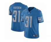 Men's Nike Detroit Lions #31 D.J. Hayden Limited Light Blue Team Color NFL Jersey