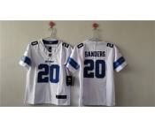 Women's Detroit Lions #20 Barry Sanders White Vapor Football Stitched Jersey