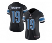 Women's Nike Detroit Lions #19 Andre Roberts Limited Black Rush NFL Jersey