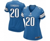 Women's Nike Detroit Lions #20 Barry Sanders Game Light Blue Team Color NFL Jersey