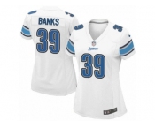 Women's Nike Detroit Lions #39 Johnthan Banks Limited White NFL Jersey