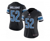 Women's Nike Detroit Lions #52 Antwione Williams Limited Black Rush NFL Jersey