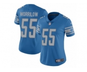 Women's Nike Detroit Lions #55 Paul Worrilow Limited Light Blue Team Color Vapor Untouchable NFL Jersey
