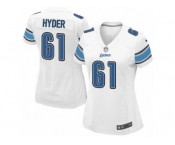 Women's Nike Detroit Lions #61 Kerry Hyder Limited White NFL Jersey