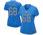 Women's Nike Detroit Lions #68 Taylor Decker Game Blue Alternate NFL Jersey