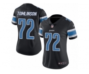 Women's Nike Detroit Lions #72 Laken Tomlinson Limited Black Rush NFL Jersey
