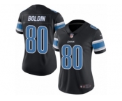 Women's Nike Detroit Lions #80 Anquan Boldin Limited Black Rush NFL Jersey