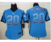 nike women nfl jersey detroit lions #20 sanders blue[nike drift fashion]