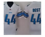 nike women nfl jersey detroit lions #44 jahvid best white[nike]
