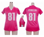 nike women nfl jersey detroit lions #81 calvin johnson pink[draft him ii top]
