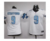 nike women nfl jersey detroit lions #9 stafford white[nike]